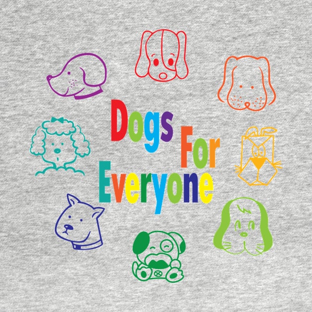 Dogs for everyone (color mixed breed) by YasudaArt